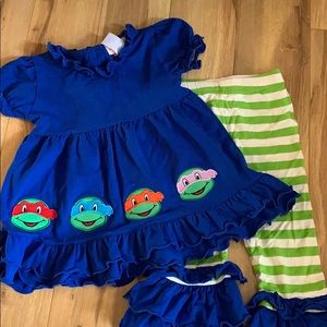 Smock monkey ninja turtle outfit